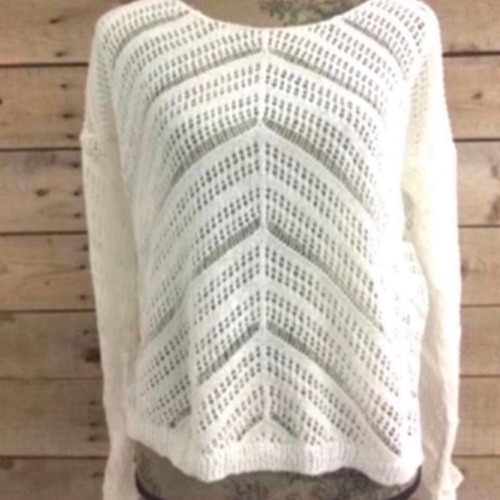 NWT - Fate White Knit Sweater